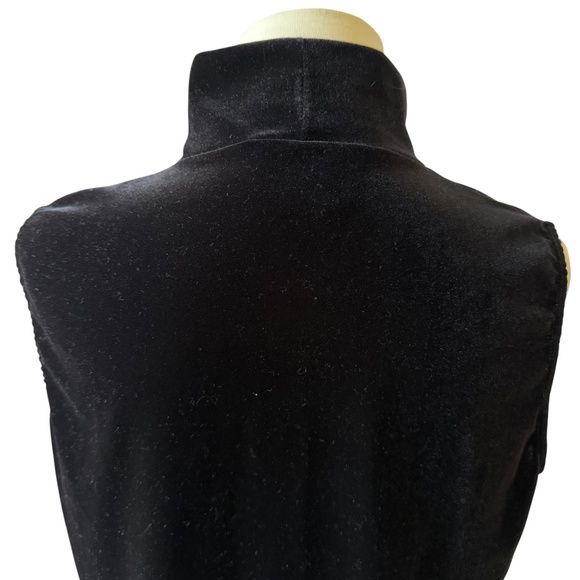 CARLISLE TANK TOP VELVET MOCK NECK HOLIDAY ELEGANT DRESSY COCKTAIL PARTY L - Picture 6 of 11
